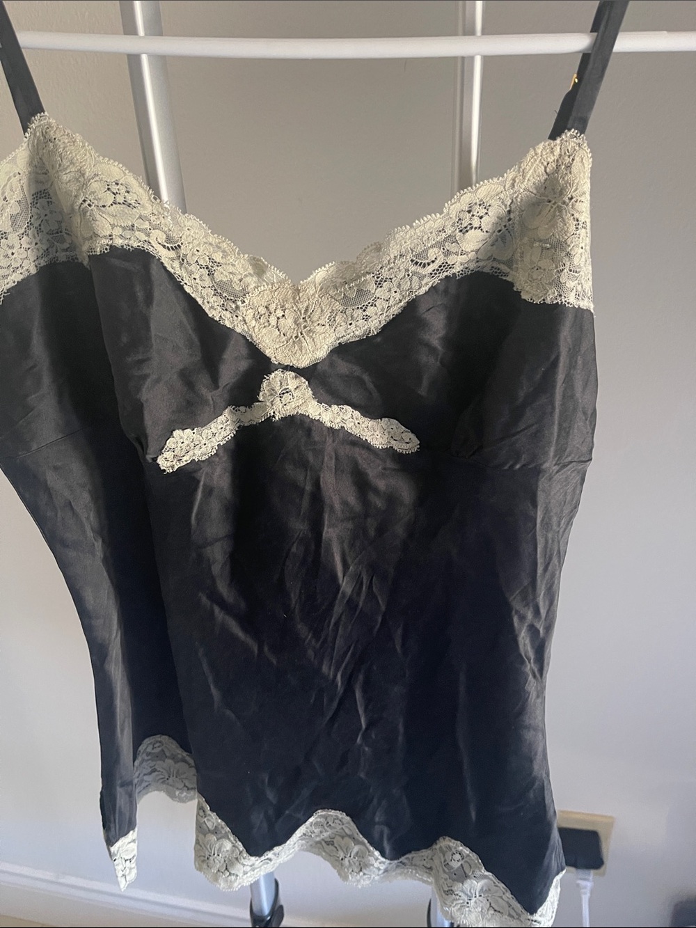 Express Black Top with Contrast Stitching